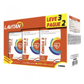 Lavitan omega 3 1000mg leve3 pague2 c/ 180caps