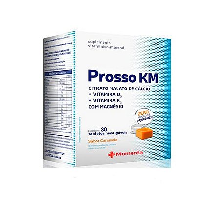 Suplemento vitaminico-mineral prosso km com 30 tabletes mastigaveis