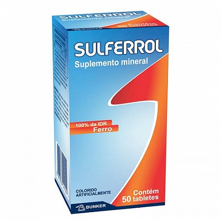 Sulfato ferroso-sulferrol 50drg bunker