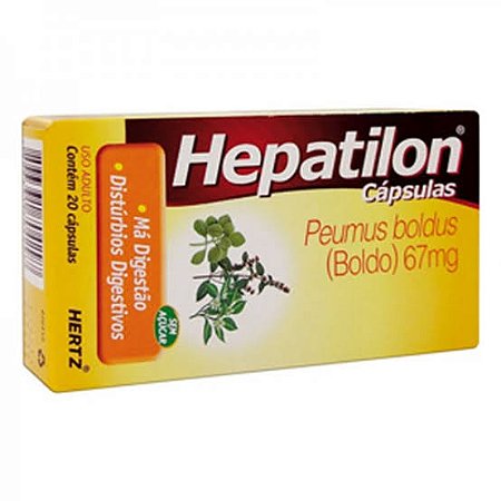 Hepatilon 67mg 20 capsulas