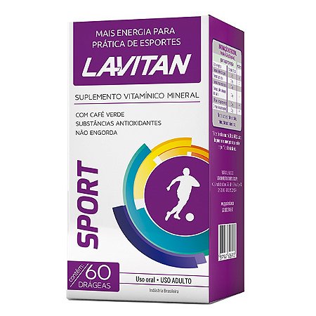 Lavitan sport com 60 comprimidos