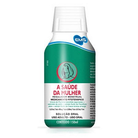 A saude da mulher 0,625ml/15ml + 400mg/15ml + 0,30ml/15ml + 0,013ml/15ml 150ml