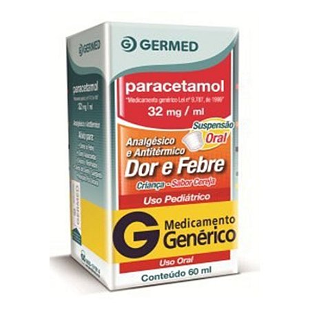 Paracetamol crianca sabor cereja 32mg suspensao oral 60ml