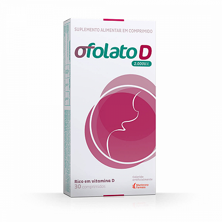 Ofolato d 2000ui com 30 comprimidos