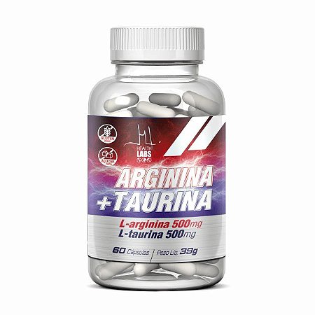 Arginina+taurina 500/500mg C/60caps
