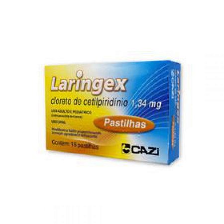 Laringex 1,34mg - caixa com 16 pastilhas sabor menta