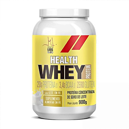 Whey protein 900g leite ninho health labs