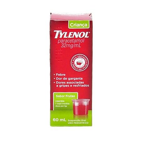 Tylenol crianca 32mg xarope 60ml