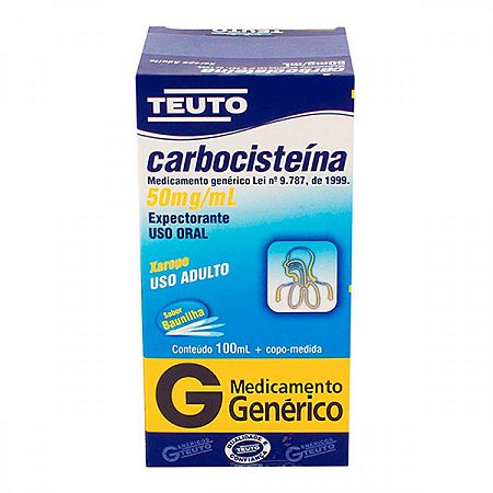 Carbocisteina 50mg xarope adulto 100ml