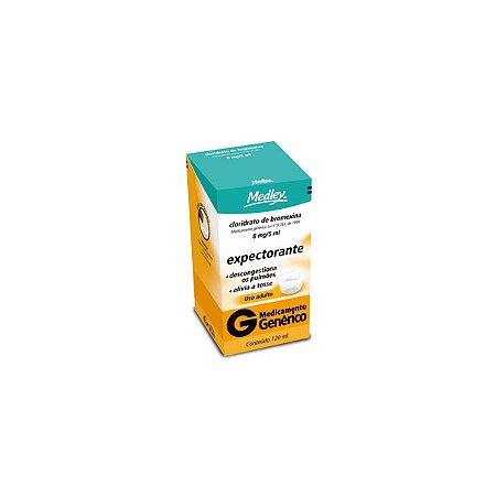 Cloridrato de bromexina adulto 8mg xarope 120ml