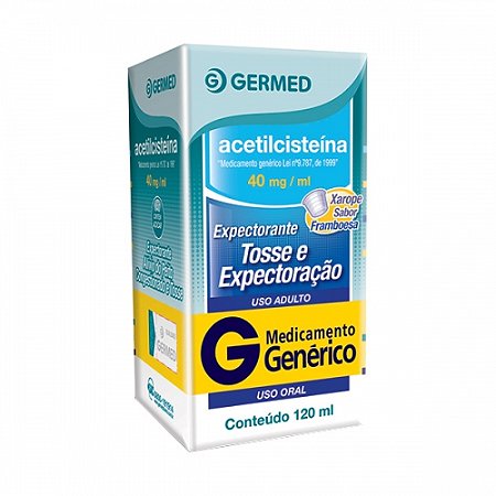 Acetilcisteina xarope 120ml adulto