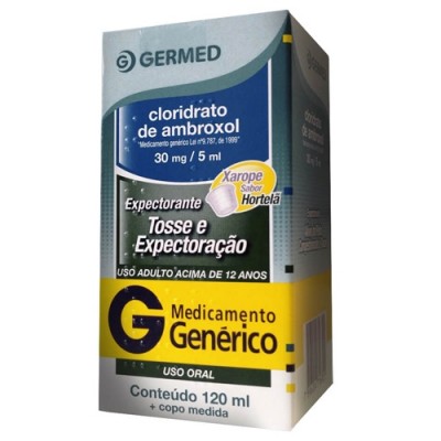 Cloridrato de ambroxol 30mg xarope adulto 120ml