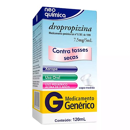 Dropropizina 1,5mg xarope infantil 120ml