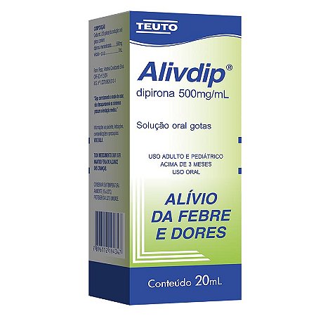 Alivdip gotas 500mg/ml 20ml teuto