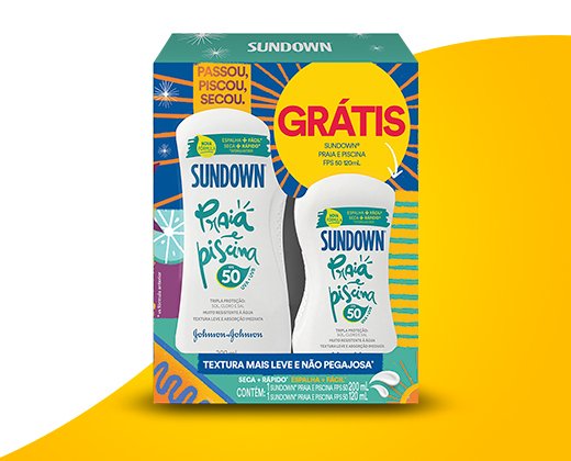 SUNDOWN PROT.SOLAR PRAIA/PISCINA FPS50 200ML+120ML
