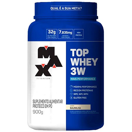 Top Whey 3w +performance 900g Baunilha