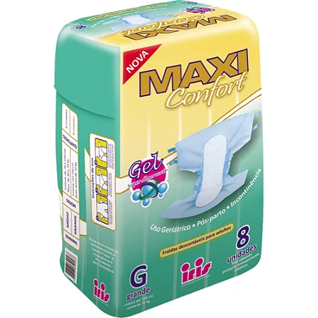 Fralda Geriátrica Maxiconfort Tam G 8 unidades