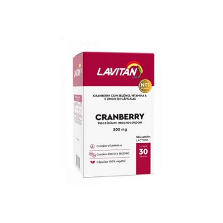 Lavitan Cranberry com 30 Cápsulas