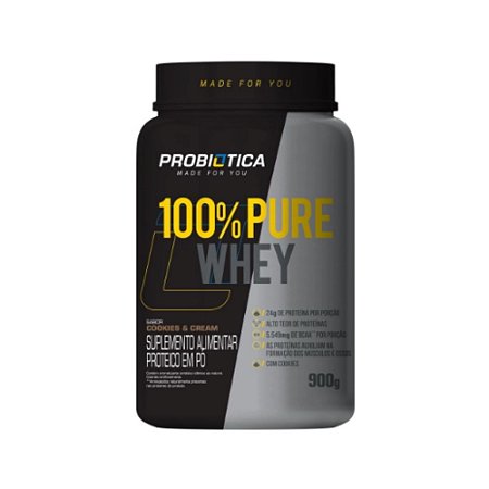 100% PURE WHEY 900G COOKIES/CREAM