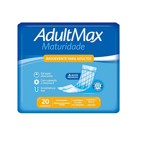 ABSORVENTE GERIATRICO ADULTMAX C/20 UNIDS