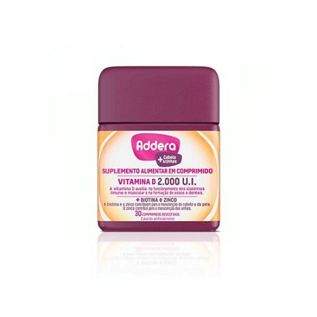 ADDERA +CABELO E UNHAS C/30CAPS