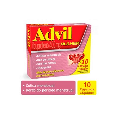 ADVIL MULHER 400MG C/10CPDS