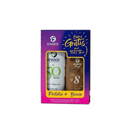 ANASOL KIT FPS50 200ML+BRONZE FPS8 125ML