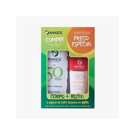 ANASOL KIT FPS50 200ML+FACIAL FPS50 60G