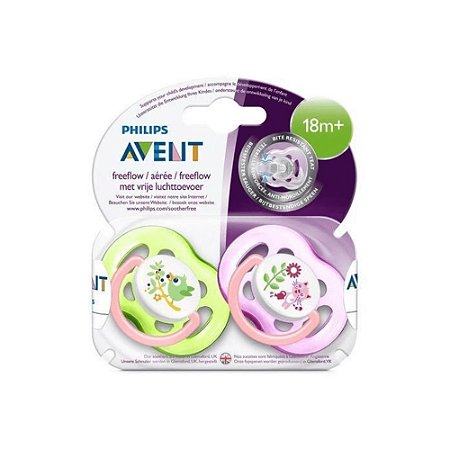 AVENT CHUP(SCF186/25) FREEFLOW 18M+ ROSA/VERDE