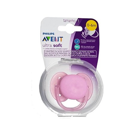 AVENT CHUP(SCF413/10) ULTRA SOFT 0-6M ROSA