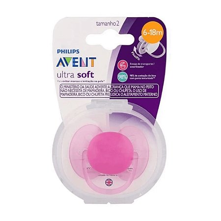 AVENT CHUP(SCF415/12) ULTRA SOFT 6-18M ROSA