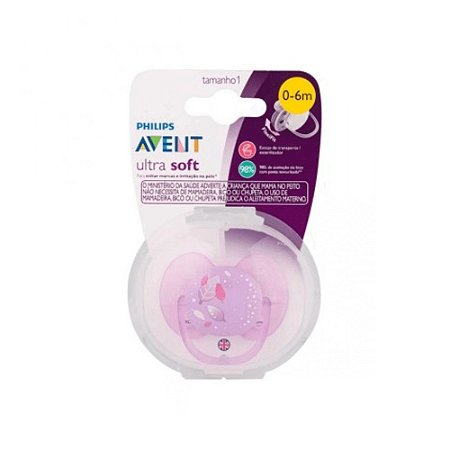 AVENT CHUP(SCF527/10) ULTRA SOFT 0-6M FOLHA LILAS
