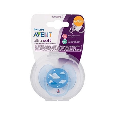 AVENT CHUP(SCF528/12) ULTRA SOFT 6-18M PLAN AZUL