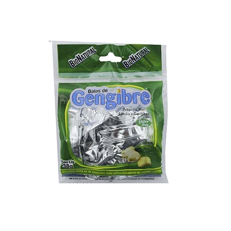 BALAS DE GENGIBRE PROPOLIS/MEL/LIMAO C/10 UND