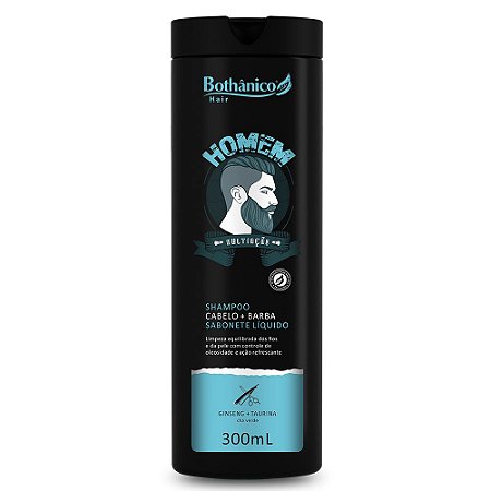 Bothanico Hair Sh Homem Cabelo+barba 300ml