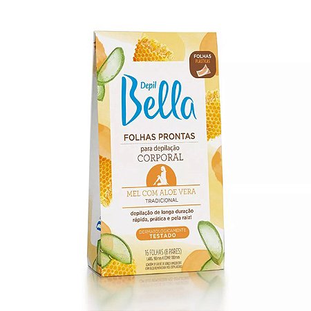 DEPIL DEPIL BELLA FOLHAS ALOE CORP 16UN