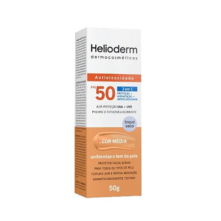 Helioderm Fps70 Facial C/cor 50gr