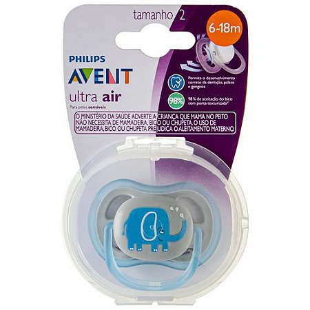 AVENT CHUP ULTRA AIR 6-18M ELEF INDIV (SCF086/78)