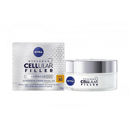 CREME FACIAL ANTIRRUGAS NIVEA CELLULAR HIALURÔNICO DIA FPS 30 50ML
