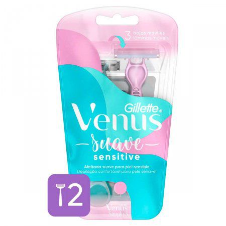 Gillete Venus 3 Aparelho depilatório sensitive C/2un