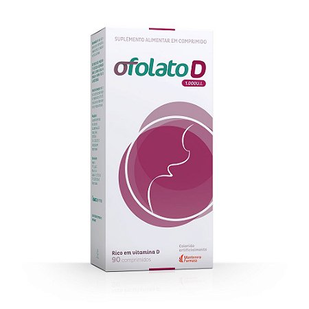 SUPLEMENTO DE VITAMINA D OFOLATO D 1.000UI COM 90 COMPRIMIDOS