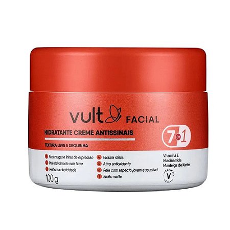 Hidratante Creme Antissinais Vult Facial 100g
