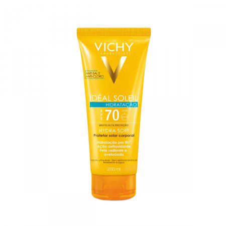 PROTETOR SOLAR CORPORAL VICHY IDÉAL SOLEIL HYDRA SOFT FPS 70 COM 200ML