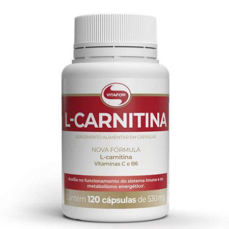 L Carnitina 530mg 120 Capsulas - Vitafor