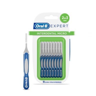 ESCOVA DE DENTE INTERDENTAL ORAL-B EXPERT MICRO 2 A 3MM COM 10 UNIDADES