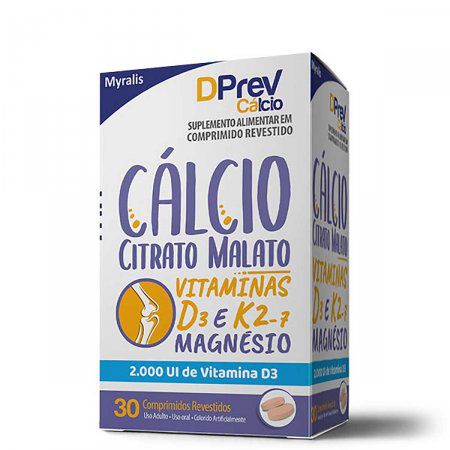SUPLEMENTO ALIMENTAR DPREV CÁLCIO 2.000UI COM 30 COMPRIMIDOS