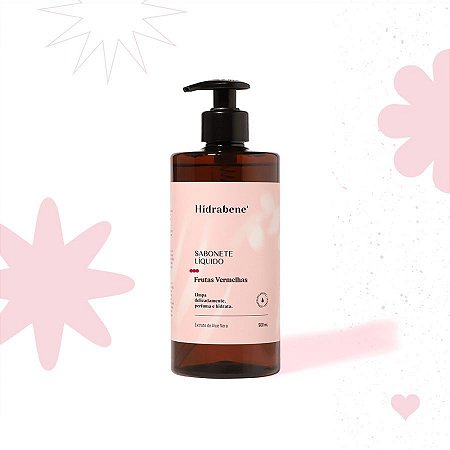 HIDRABENE SABONETE LIQUIDO FRUTAS VERMELHO 500ML