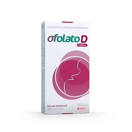 SUPLEMENTO DE VITAMINA D OFOLATO D 1.000UI COM 30 COMPRIMIDOS