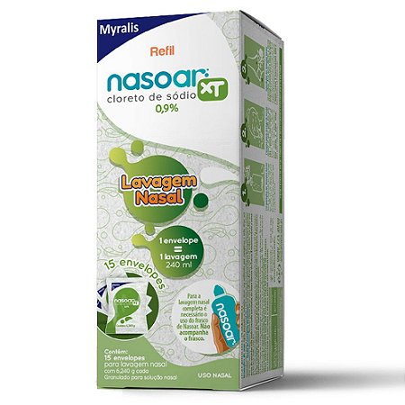 Refil Nasoar XT 0,9% 15 Envelopes