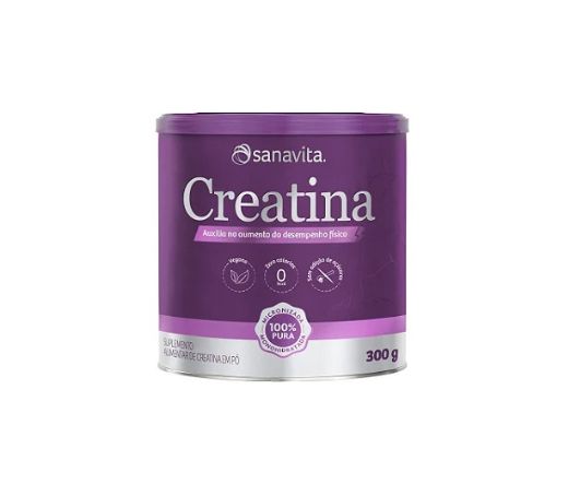 SUPLEMENTO EM Pó SANAVITA CREATINA 100% PURA MONOHIDRATADA 300G